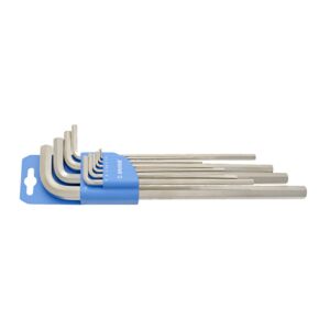 Unior 9-Piece Short Allen Key Silver